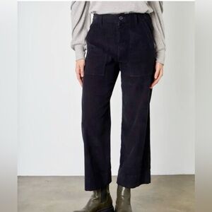 Velvet by Graham & Spencer Black Corduroy Wide Leg Pant